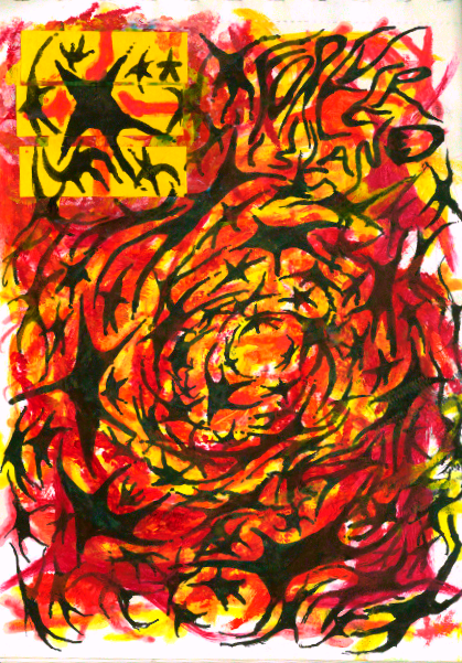 Artwork titled life in hell
